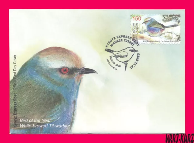 KYRGYZSTAN 2020 Nature Fauna Bird of Year White-Browed Tit-Warbler Mi KEP159 FDC