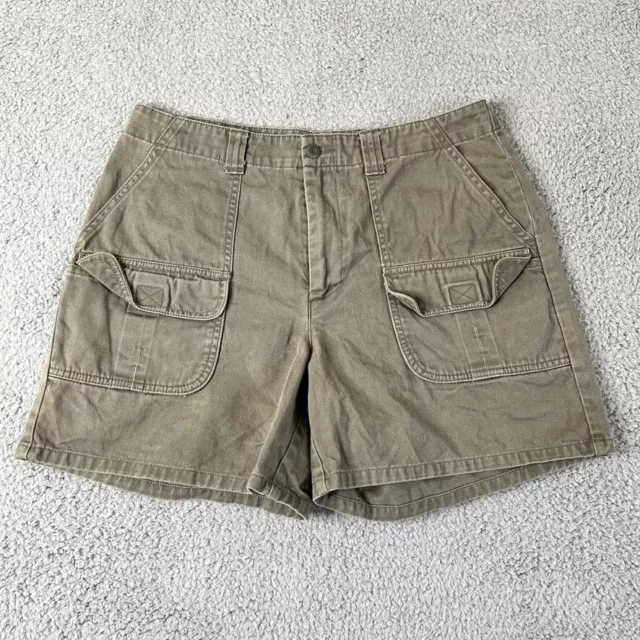 GH Bass Chino Shorts Womens Size 8 Beige Pockets Casual Summer Mid Rise