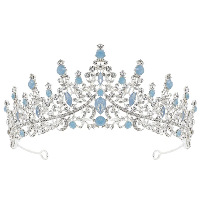 Couronne de diadème de mariée, couronne en strass, scintillante, bandeau de