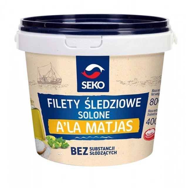Seko Heringsfilets à la Matjas gesalzen, 800 g