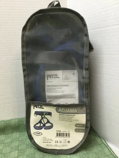 NWOT PETZL Adult Small ADJAMA Adjustable Climb Sit Harness C22 S6 420g   K752-4