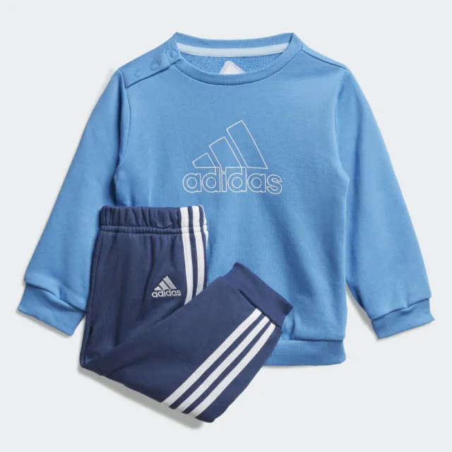 Adidas Infant Toddler Unisex Boy Fleece Jogger Set Tracksuit Navy Blue Fm6400