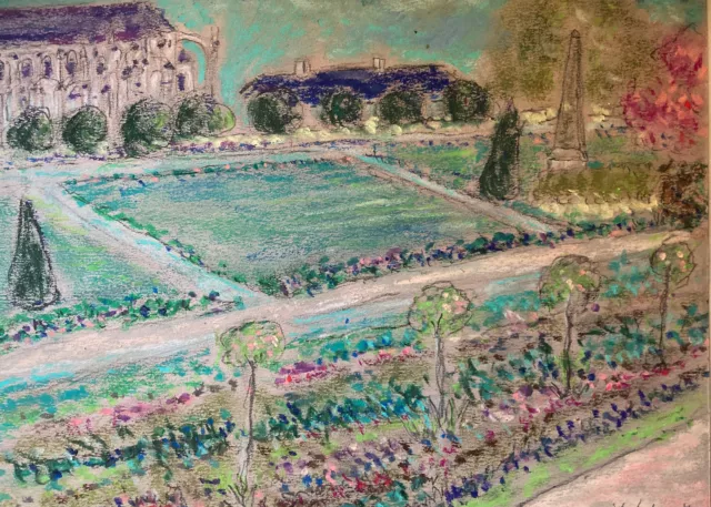 Peinture Impressionniste Jardin De L’archevêché De Bourges Coté Akoun