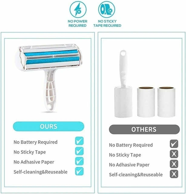 Reusable Pet Hair Lint Remover Dog Cat Hair Roller Cleaning Brush Sofa Clothes 3
