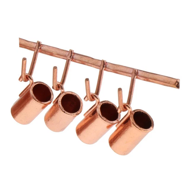 Puppenhaus Miniatur Küche Kupfer Becher mit Haken Kochen Spielset, Hängen 2