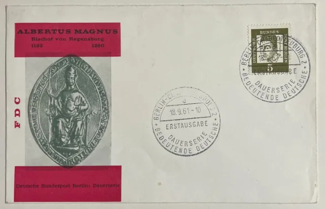 Ersttagsbriefe aus großer Sammlung Albertus Magnus 1961