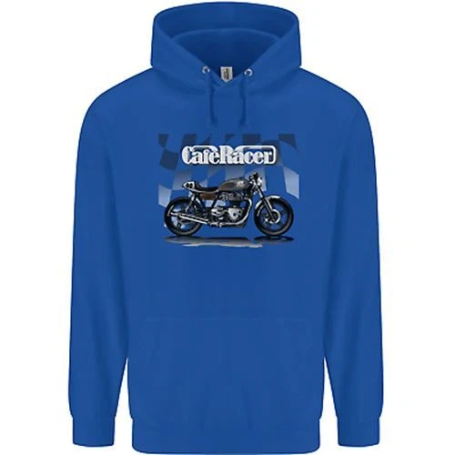 Felpa con cappuccio Cafe Racer moto motociclista bambini bambini 7
