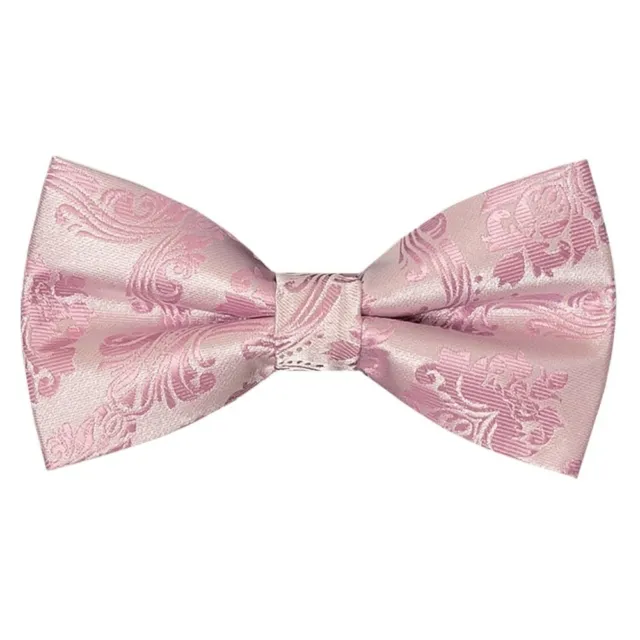 Cravatta fiocco pre legata rosa polverosa paisley ragazzi età 18 mesi-3 anni fiocco matrimonio