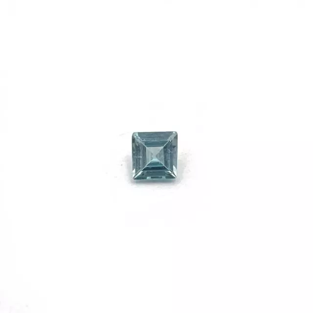 Naturel Bleu Zircon Coupe Carré Desseré Gemme Lot 1 Pièces 5 MM 0.73 CT