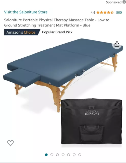 Master Massage Montclair Professional Portable Massage Table - Blue