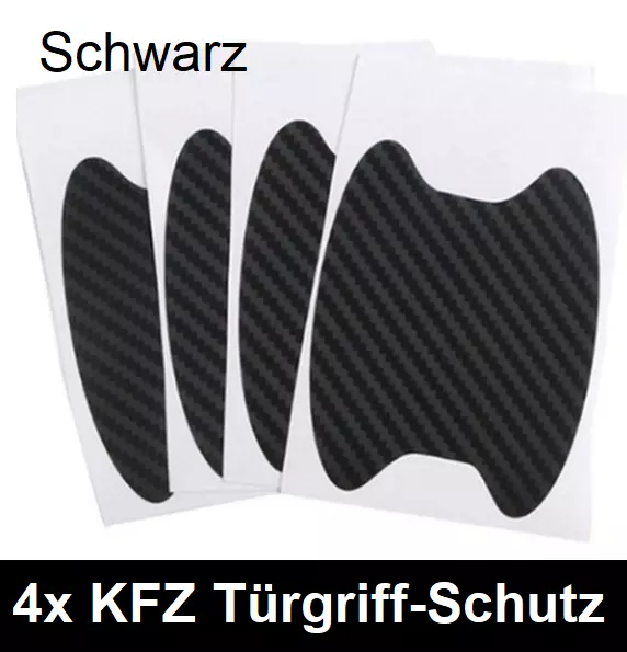 4X AUTO TÜRGRIFF Lackschutz Folie Carbon Optik Aufkleber Türschutz schwarz  Neu EUR 4,85 - PicClick DE