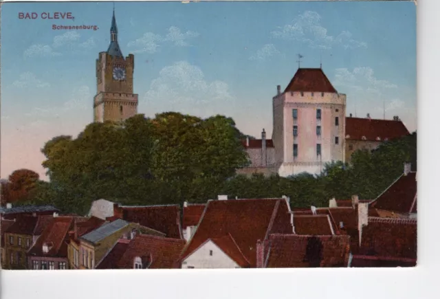 AK Ansichtskarte Bad Cleve Kleve / Schwanenburg - 1916