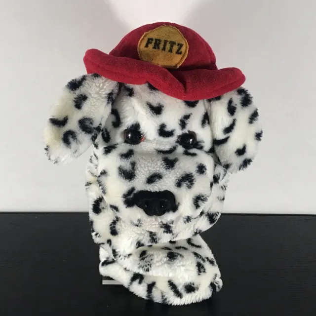 Vintage Dakin Fritz The Fireman Dalmatian Puppydog Hand Puppet Circa 1987