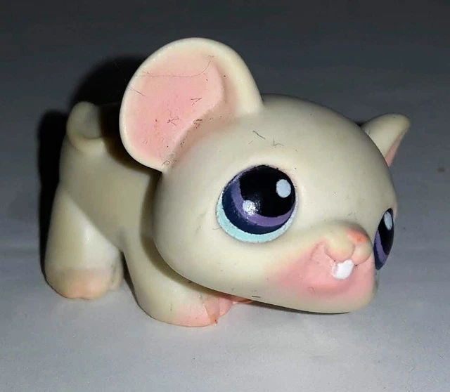 LPS LITTLEST PET Shop #30 White Mouse w/Blue & Purple Eyes $12.99 ...