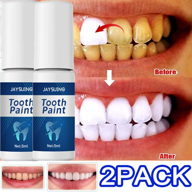 2X TOOTH PAINT, Instant Tooth Whitening Paint, Instant Whitening Paint