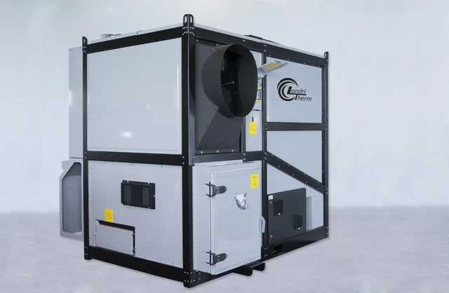 Commercial wood chip boiler furnace - WARM AIR 150 kW - 512,000 BTU/hr (non-EPA)