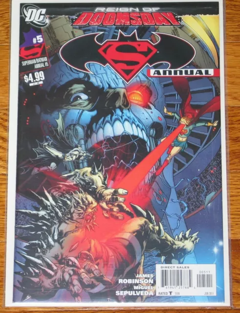 DC Comics SUPERMAN BATMAN ANNUAL #5 Reign of Doomsday 2011 Supergirl