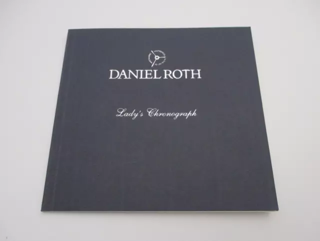 DANIEL ROTH Lady's Chronograph Watch Ref. 447.J Instructions & Certificate Book