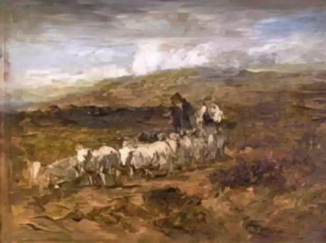 David Cox A4 Photo welsh shepherds 1841