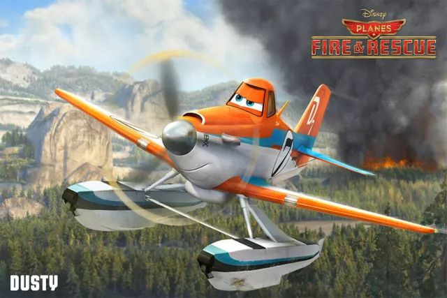 362758 Planes Fire and Rescue Dusty (2014) Movie Art Decor Print Poster Plakat