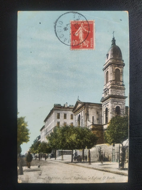 Tirage Photo Vintage Ajaccio Cour Napoléon Circa 1890 - Format 8,5x17cm Albuminé