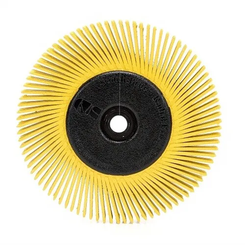 Radial Bristle Brush, 6 in x 1/2 in x 1 in 80 With Adapter