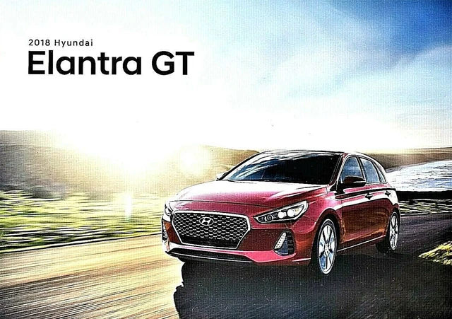 2018 Hyundai Elantra Gt Sales Brochure Catalog ~ 12 Pages ~ Excellent