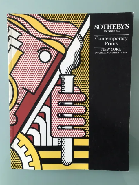 Catalogue ventes aux enchères Sotheby's New York 1990 Contemporary Prints