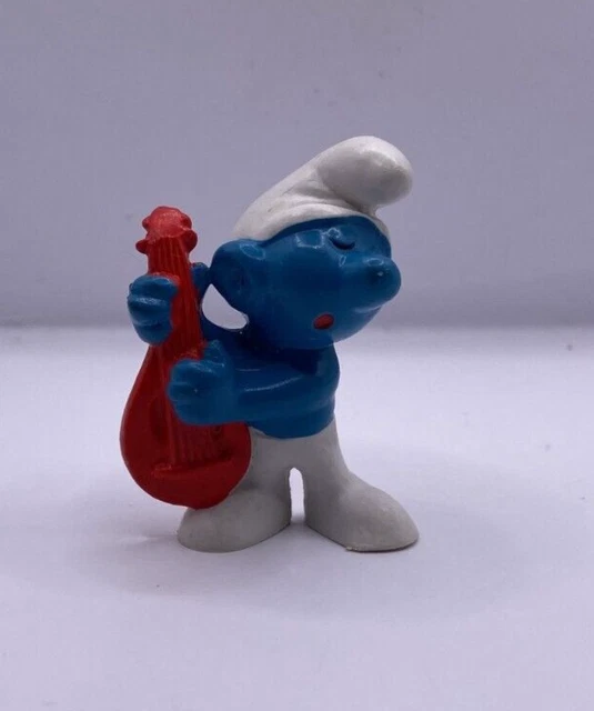 Figurine Schtroumpf Musicien Animé CEJI - 1983 - Vintage Et Collectible