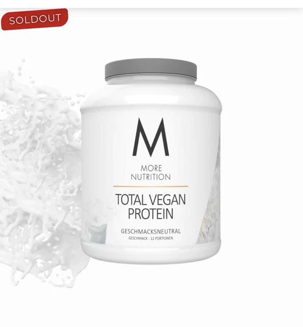 More Nutrition - Total Vegan Protein Geschmacksneutral 1000g Neu OVP Ausverkauft