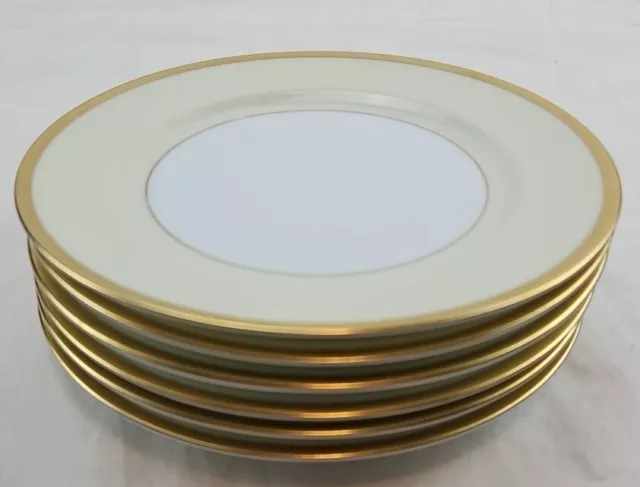 Antique Noritake Rengold Handpainted Set Of 6 Bread plates- Japan 1920's