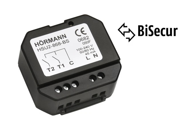 Transmisor de radio empotrado Hörmann HSU-2-868-BS HSU 2 868 BiSecur transmisor de radio ProMatic