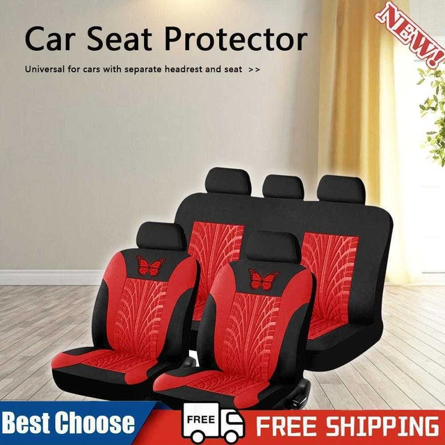 Set coprisedile secchio auto in pelle pu modello farfalla accessori auto universali