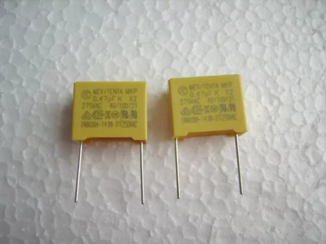 Entstörer Kondensator 0,47µF 275V/AC X2 gegen blinkende / nicht ausgehende  LEDs