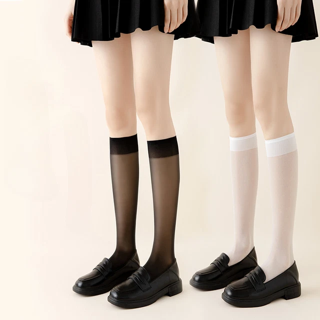 4Pairs Sexy Lady Girl Sheer Ankle Socks Thin Stocking See Through Legging Summer