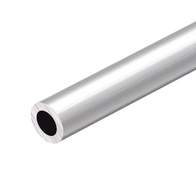 6063 Aluminum Round Tube 300mm Length 20mm OD 12mm Inner Dia Seamless Tubing