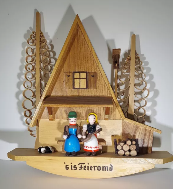 Rare Vintage Erzgebirge East German Bavarian Folk Wood Art