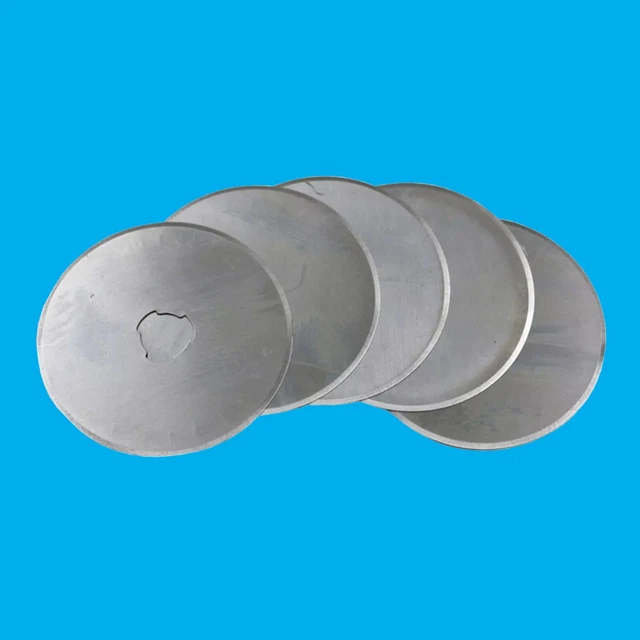 5PC CIRCULAIRE 45MM Couteau Rotatif Acier, Rond Bordure Double, Avec ...