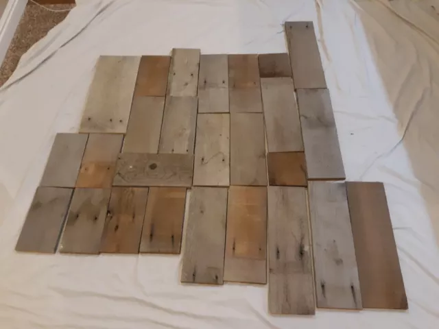 Lot Of Weathered Wood Barn Reclaimed Gray Brown cedar woodworking panels craft