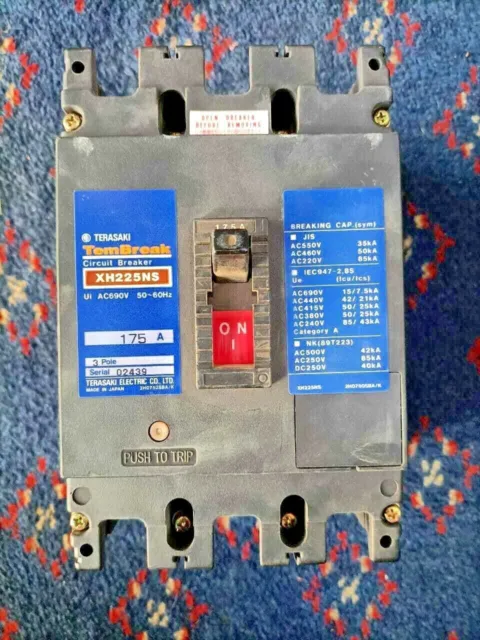 Terasaki Tembreak Circuit Breaker Xh225Ns 175A 3Pole