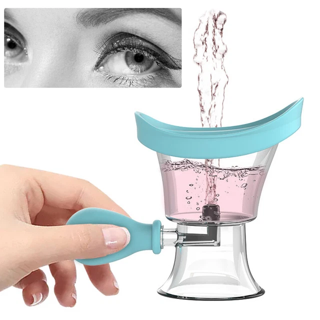 1 x lavandino per occhi estrusione silicone detergente per occhi bicchiere da bagno compatto