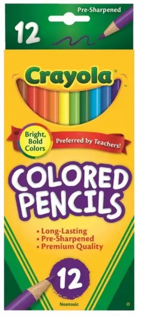 Crayola Colored Pencils 12 Pack Made with Reforested Wood