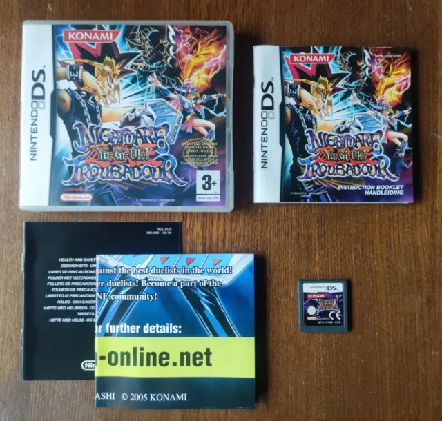 Yu-Gi-Oh! Nightmare Troubadour (Nintendo DS, 2005) Genuine, Tested & Working!