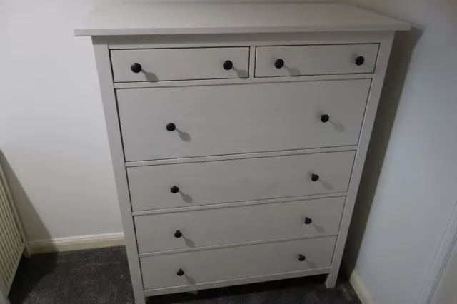 Ikea Hemnes chest of 6 drawers white