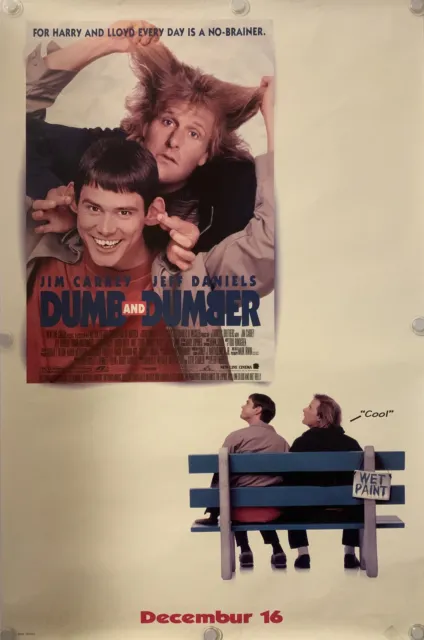 DUMB AND DUMBER Original One Sheet Movie Poster - 1994