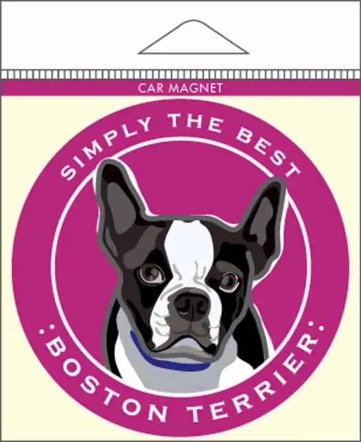 Boston Terrier Auto Magnet 10.2x10.2cm