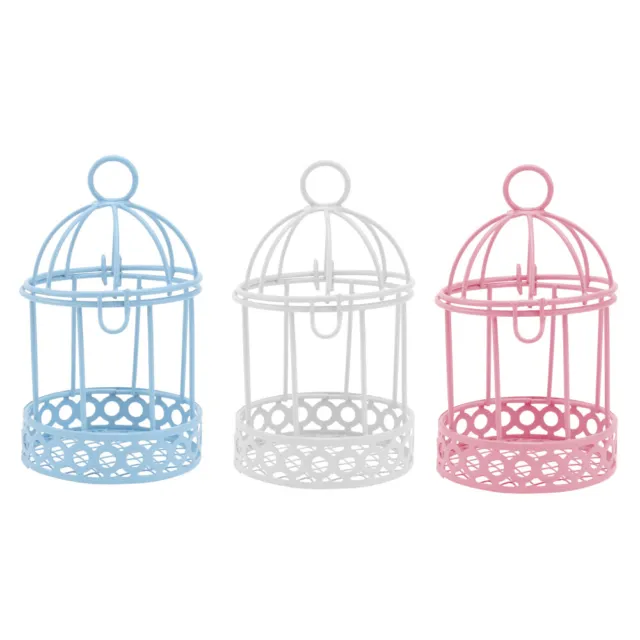 3pcs Tealight Hanging Birdcage Lantern Wedding Decor