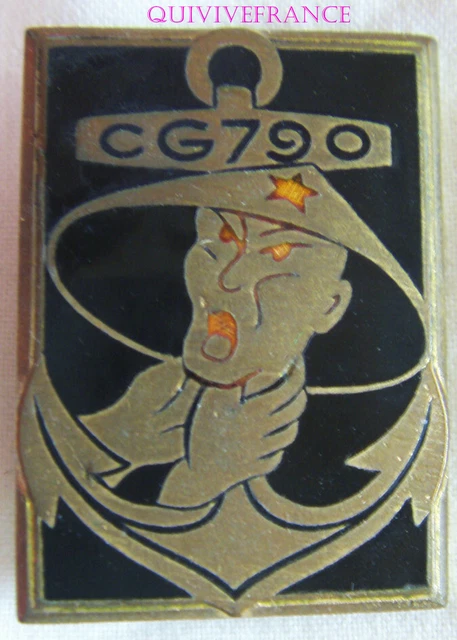 Insigne émaillé CEP Mururoa - Marine Nationale - Vintage France