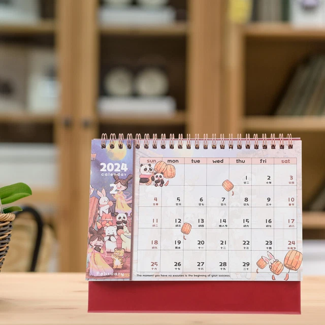 TIME SCHEDULE CALENDAR 2024 Plan Office Cherry Blossoms Decorate £10.17