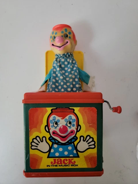 Vintage 1976 Mattel Jack-In-The-Box Clown Music Toy With Box $9.80 ...